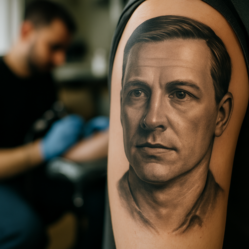 Realistisches Porträt Tattoo bei fact-tattoo: perfekte Porträts